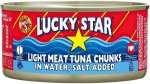 Light Meat Tuna Chunks In Water Sea Foods