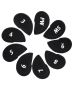Athletikz Golf Club Iron Head Covers - Neoprene - 9 Pack - Universal Fit