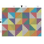 Multi-colour Triangle Card Holder 9 X 7CM