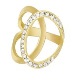 Goldair Gold Tone Interlocking Circular Ring - Large