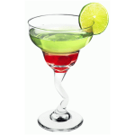 Margarita Glass Indo Margarita 300ML Zig Zag Set Of 6