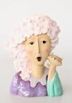 CAT Lady Lilac Bust With 30X21CM