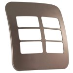 Six Single Module Horizontal Cover Plate - Bronze - Buy Online At 7 Triple 7