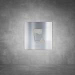 Water Dispenser Sign - Brushed Stainless Steel