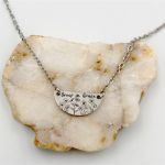 Personalized Semi-circle Necklace - Gold Plated Stainless Steel