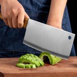 Heavy Duty Stainless Steel Bone Chopping Butcher Cleaver