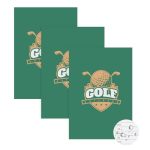 Suituts 3 Pack 4X6 Inch Golf Scorecard Book Waterproof Golf Log Notebook Golf Club Yardage Book Total 75 Detailed Rounds