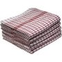 & 39 S Kitchen Towel - Design 2324 - 060X080CMS - 05 PC Pack - Jumbo Checks - Racing Red