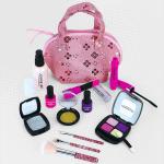 12PC Kids Pretend Cosmetics Playset With Handbag