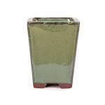 Assorted Glazed Cascade Pots 6 X 6 X 9CM - Green Square