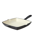 26CM Square Cast Iron Grey Grill Pan - None Assorted