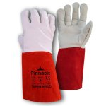 Tig Glove Goat Skin With Red Extend Cuff Premium Grade