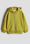 Zip-through Hoodie - Olive Green