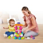 Mega Bloks 60 Piece Big Building Bag - Pink