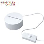 White LED Light Base – Cool White With Switch