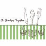 Disposable Placemats - Be Thankful Together