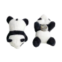 2-PIECE Cute Plush Panda Brooch Set