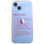 Self-love Affirmations Print Phone Case For Iphone 14 Plus - Transparent