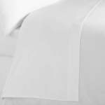 300 Thread Count Egyptian Cotton Percale Flat Sheet White - Super King 300X270CM