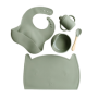 5 Piece Baby Feeding Set Khaki Green