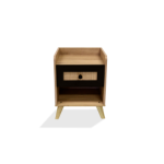 Steel & Rose Ratten Pedestal Kronberg And Black