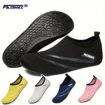 Unisex Quick-dry Water Shoes Barefoot Aqua Socks With Anti-slip Rubber Outsole For Beach Swim Surf Yoga Breathable Fabric Materi