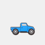 Crocs Lights Up Blue Truck - Ns