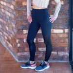 Allure" Mesh Tights Black - Black S