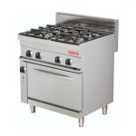 4 Burner Gas Cooker-with Electric Convection Oven
