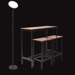 Wp Bar & Stool Set & LED Floor Stand Lamp