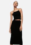 Rib-knit Skirt - Black