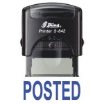 Shiny S-842 Stock Stamp 38X14MM Posted Block