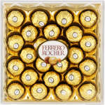 Ferrero Rocher Hazelnut And Milk Chocolates T24 300G