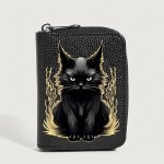 Black Cat Short Wallet CW5