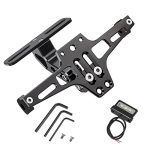 Motorcycle License Plate Bracket Fender Eliminator Kit Motorcycle Tail Tidy Motorcycle License Plate Holder Mount With LED Light
