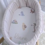 Newborn Carry Cot Winnie The Pooh Cartoonish Portable Baby Bassinet