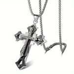 Men's Titanium Steel Cross Pendant Necklace Men's And Women's Accessories Gift