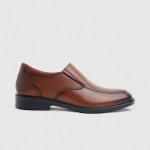 Mens Perigrin Leather Shoes In Brown - Brown 13