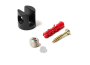 Shelf Clamp For 6MM & 8MM Glass Black - Pack Of 6