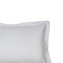 500 Thread Count Sateen Egyptian Cotton Oxford PILLOWCASE - Silver - Continental One PILLOWCASE 80 X 80CM