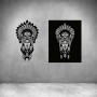 2 Piece Chief Tribal Woman - Rust Coat / L 1000 X H 650MM
