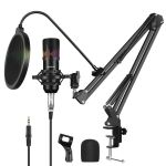 Condenser Microphone Kit With Sound Card