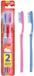 Colgate Double Action Medium Twin Pack Soft Toothbrush