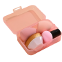 Makeup Egg & Brush Set - 1 Brush + 3 Sponges