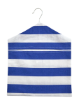 Striped Fabric Peg Holder - All Sizes Blue