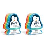 Cool Coolers By Fit & Fresh Kids Lunch Box Ice Packs Slim Shaped Freezer Pack For Lunch Bags And Coolers 8 Pack Penguin