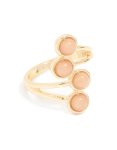 Goldair Gold Plated Stacked Pebbles Ring - M l