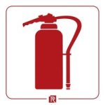 Fire Extinguisher Sign 150X150MM