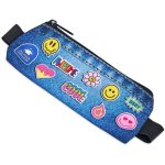Pre-printed Sample Hoppla Lagoon Polyester Pencil Case To Fit Over An A5 Notebook