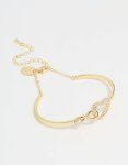Goldair Gold Plated Infinity Heart Wrist Cuff